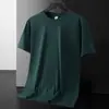 Venta al por mayor del fabricante Camiseta básica simple de verano para hombre Manga corta Cuello redondo Color sólido Multicolor Delgada Deportiva Cómoda