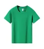 Camiseta infantil de manga curta 100% algodão 190g em 8 cores, feita de algodão penteado puro de 26 fios, gola redonda, versátil, confortável, estilosa, com estampas e bordados