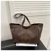 Bolsa de Ombro Versátil para o Dia a Dia Outono e Inverno Moda Retrô Grande Capacidade Bolsa de Mão Bolsa Tote para Estudante