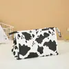 Bolsa Tote Impermeable Estampado de Vaca Bolsa de Maquillaje Celebridad de Internet Portátil Bolsa para Cuidado de la Piel Artículos de Tocador Bolsa de Almacenamiento Impermeable Creativa para Viaje