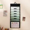 Pasta Colorida A4 Suspensa Saco para Provas Multicamadas Grande Capacidade Livros de Matéria Materiais Papéis Armazenamento Multifuncional
