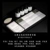 Conjunto de artigos de higiene pessoal com padrão de mármore hotel de luxo pousada hotel especial escova de dentes descartável creme dental conjunto completo