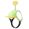 Casco transfronterizo para mascotas con agujeros para las orejas para perros, lindo sombrero a prueba de viento para paseos al aire libre en coche, casco de motocicleta al por mayor