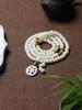 Hainan Folha Natural Raiz de Bodhi Jade Branco Corrente DIY Manual Cordão de Contas para Oração Pingente Longo Pendurado Colar de Suéter