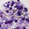 Poliéster Color Alta Elasticidad Pompon Bola de Felpa Pequeña Niños de Jardín de Infancia DIY Decoración Hecha a Mano Material Accesorios Pompon Pequeño