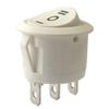 Interruptor Redondo con Forma de Barco de Tres Pines, Interruptor Basculante de Tres Velocidades para Máquina Limpiadora Magnética, 3 Pines, 3 Velocidades, 2 Velocidades, 23 mm con Interruptor de Tapa Impermeable