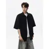 Camisa de Manga Corta Calada Estilo Étnico para Hombre, Chaleco de Verano de Moda para Pareja, Chaqueta Casual Fresca Estilo Camisa de Media Manga