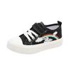 Zapatos de Lona para Niñas Transpirables Zapatos Blancos de Estudiante 2025 Otoño Nuevos Zapatos Casuales para Niños Tenis Deportivos Modernos