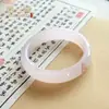 Pulseira de Ágata Imitada High Ice Material Externo Lua Branca Lichia Congelada Tira Plana Calcedônia Púrpura Imperial Novo Azul Céu Chinês