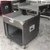 Gabinete de Amplificador 8U16U Caixa de Som Mixer Projetor Tampa Superior Hidráulica Rack Uso em Palco Maleta de Voo