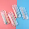 Cuchara Suave de Silicona para Bebé Nuevo Alimentación de Recién Nacidos Cuchara de Cabeza Suave para Agua Alimentación Complementaria Vajilla Infantil