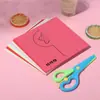 Tesoura para Corte de Papel Infantil Feita à Mão para Entrada no Jardim de Infância Bebê de 3 Anos Diversão DIY Pacote de Materiais para Produção Conjunto de Brinquedos