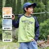 Camiseta de Manga Larga Miantiantang para Niños de Algodón y Spandex, Clase A, 10A Antibacteriana, Transpirable, Estampado de Mecha, Top de Primavera y Otoño para Niños