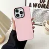 Capa de celular dois em um para Apple 15promax cor sólida 14 simples 13 furo grande 12 tendência 11