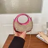 Bolso Mini Acrílico Cruzado Moda Europea y Americana Nicho Brillante Cadena Cruzada de Hombro Único Bolso de Noche para Mujer