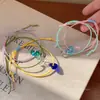 Cuerda de Mano de Amor de Color Dulce de Verano Pulsera para Novia Dopamina Pulsera de Alto Valor de Nicho para Mujer Pulsera Versátil