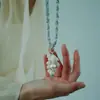 Collar de Racimo de Uvas de Piedra Natural, Tejido a Mano, Estilo Único, No se Desvanece, Collar de Moda Simple y Versátil para Mujer