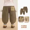 Pantalones de forro polar Kaka Panda para niño, ropa de invierno para niños, pantalones largos de invierno cálidos para niñas, pantalones de otoño/invierno para bebés y niños pequeños