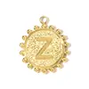 Collar Colgante Pequeño Cuadrado 26 Letras Inglesas DIY Acero de Titanio Pulsera A-Z para Mujer Etiqueta de Joyería de Acero Inoxidable