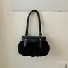 Bolsa Feminina de Axila 2026 Nova Tendência Verão High-End Nicho para o Dia a Dia Bolsa de Ombro Único Bolsa Saco Plissada Transversal