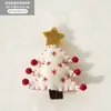 Decoraciones Navideñas Árbol de Navidad Creativo Reno de Dibujos Animados Adornos Colgantes de Fieltro Materiales DIY Figuritas Pequeñas Regalos de Navidad