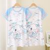 Ropa de dormir de manga corta para niñas tailandesas, vestido de verano para niñas pequeñas, princesa, niños grandes, bebé, vestido de verano, venta al por mayor