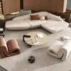 Sofá Lounge Moderno para Salón de Uñas Recepción de Lujo Ligero Oficina Hotel Sala de Estar Irregular Sofá Curvo de Roca
