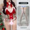 Lencería sexy, mono sexy sin espalda, linda chica de peluche, traje de uniforme de noche de carnaval de Año Nuevo de Navidad