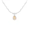 Joyería de Piedras Preciosas de Colores Topacio Natural Amatista Citrino Collar Colgante Forma de Gota para Mujer Plata S925 Transmisión en Vivo Nuevo Estilo