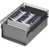Porta-documentos de Mesa com Base de Aço 3x5 Fumê