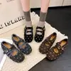 Zapatos Mary Jane de lunares estilo coreano, colección otoño 2026, punta fina, zapatos planos elegantes con plataforma interior y correas cruzadas, bailarinas