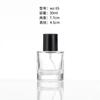 Frasco de Perfume Atacado 50ml Frasco Spray Tipo Push 30ml Portátil Transparente de Fundo Grosso Frasco Vazio Cilíndrico para Perfume