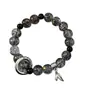 Pulsera de Cuentas de Hielo Craquelado Estilo Chino para Hombre de Alto Valor 2024 Nuevo Nicho de Alta Gama Sensación de Novia Pulsera Anillo para Correr
