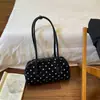 Bolso tipo almohada de lunares retro nuevo 2026, un bolso único y elegante diseñado para mujeres, perfecto para el uso diario y para ir al trabajo.