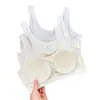 Ropa interior para adolescentes de segunda etapa, chaleco para la etapa de desarrollo de estudiantes de secundaria, sujetador transpirable tipo panal anti-golpes para niñas de secundaria