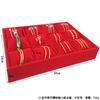 Mostrador Terciopelo Rojo Bandeja Exhibidora de Joyería Collar Colgante Anillo Bandeja para Ver Joyería Caja de Almacenamiento Aretes Pulsera