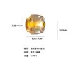 Lámpara de Pared Simple para Dormitorio, Mesita de Noche, Estudio, Pasillo, Balcón, Girasol Retro, LED, Vidrio, Color Luo, Lámpara de Pared Estilo Chino