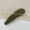 Pinza de BB de Color Aguacate con Puntada Sencilla, Pinza Geométrica Fresca de Verano para Mechones Laterales, Pasador para la Parte Posterior de la Cabeza