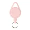 Corda Trançada de Loop Rápido Transfronteiriça Fivela de Puxar Fácil Cabo de Aço em Formato de Gota Macaron Chaveiro Retrátil Anti-perda Anti-roubo