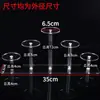 Suporte de Exibição Redondo Pequeno de Acrílico para Miniaturas, Joias, Cosméticos, Suporte para Produtos Pequenos, Suporte de Exibição com Base Coral