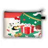 Nuevo Monedero Grande de Navidad de Hello Kitty para Niños, Bolso de Mano con Asa Larga de Gran Capacidad para Cosméticos, Lindo Bolso Cruzado