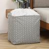 Bolsa de almacenamiento de colchas al por mayor de fábrica, cesta para ropa sucia, cesta de algodón y lino, cesta plegable de tela con boca, cesta grande para ropa sucia.