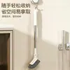 Escova de limpeza extensível com cabo longo, adequada para limpar vasos sanitários, banheiros e áreas de difícil acesso, como frestas no chão e reentrâncias do banheiro.