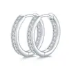 Pendientes de Moissanita de Verano Transfronterizos en Stock para Mujer, Plata S925, Simples y Elegantes, Versátiles, Pendientes de Alto Nivel Estilo Coreano