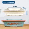 Molde rectangular para maceta con forma de diamante, para cemento colado, modelo de plástico para bonsái casero, molde de hormigón, tamaño extragrande