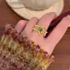 Anillo Abierto Ruyi Hueco Estilo Antiguo Nuevo Estilo Chino para Mujer, con Sentido del Diseño, Lujo Ligero, Anillo Exquisito para Dedo Índice, Anillo Vintage