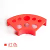 Estante de Color en Forma de Abanico de Plástico Transfronterizo 8 Tazas de Mezcla de Color Multitaladro Estante de Exhibición Juego de Soportes para Tazas de Color Bandeja para Tatuajes Estante para Tatuaje y Bordado