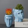Novos produtos fornecem e-commerce transfronteiriço jardinagem Amazon vaso de cerâmica simples criativo personagens ornamentos de flores suculentas