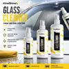 O limpador de vidros de carro KineShineX remove poderosamente película de óleo, poeira, manchas de água e impressões digitais, não deixando vestígios e secando rapidamente.