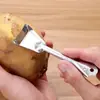 Pelador de pepino personalizado, Pelador de frutas y verduras no magnético, Cuchillo de pelar tradicional de acero inoxidable, Rascador de patatas, Cuchillo de pelar